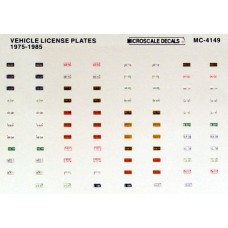 MIC-4149 Vehicle License Plates  1975 -1985