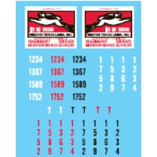 LOS-12025 Melton Truck Lines Owner Operator Decal Set For Truck Tractors & Flatbed Trailers