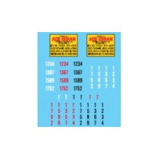 LOS-12028 Ace Doran Owner Operator Decal Set For Truck Tractors & Flatbed Trailers