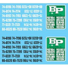 LOS-12030 B&P Motor Express Owner Operator Decal Set For Truck Tractors & Flatbed Trailers