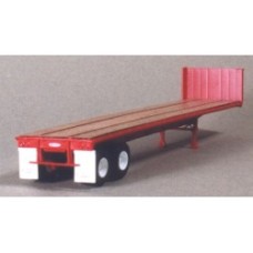 LOS-5000 Trailmobile 40ft. Flatbed Trailer Red with laser cut wood decking