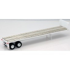 LOS-5021 Trailmobile 40ft. Flatbed Trailer White  with laser cut wood decking