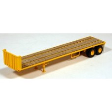LOS-5010 Trailmobile 40ft. Flatbed Trailer Construction Yellow  with laser cut wood decking