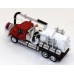 ZYC-1018 International (IH) 7600 Vacuum Truck -Red Cab - Chrome Wheels