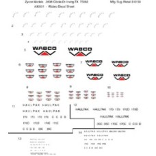 ZYC-30001 Decal Sheet - WABCO 170 [for D&K #42 resin kit]